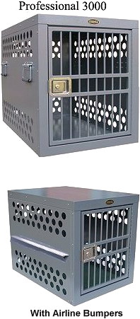 Zinger Professional 3000P Aluminum Dog Crate with Escape Package
