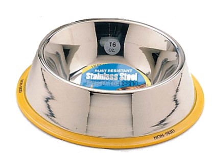 No Tip Stainless Steel Dog Bowls